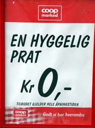 en hyggelig prat