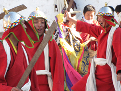 Vid en tsechu, religiös festival i Bhutan